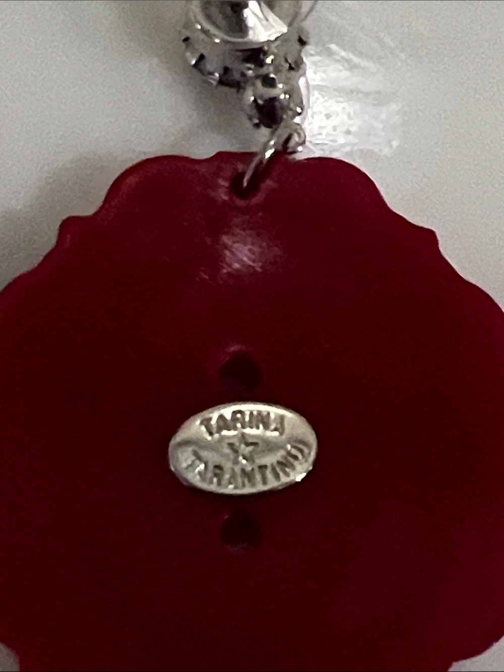 Torina Tarantino Red Framed Dorothy Wizard of Oz Portrait Drop Earrings - Picture 6 of 6